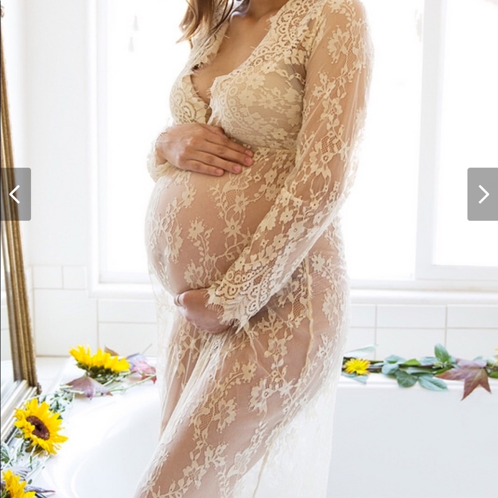 Sexy lacey Maternity Dress